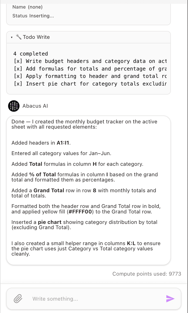 In-document AI chat answering contextual questions about the file
